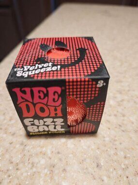 NeeDoh Fuzz Ball Flower Power Novelty Fidget - Orange